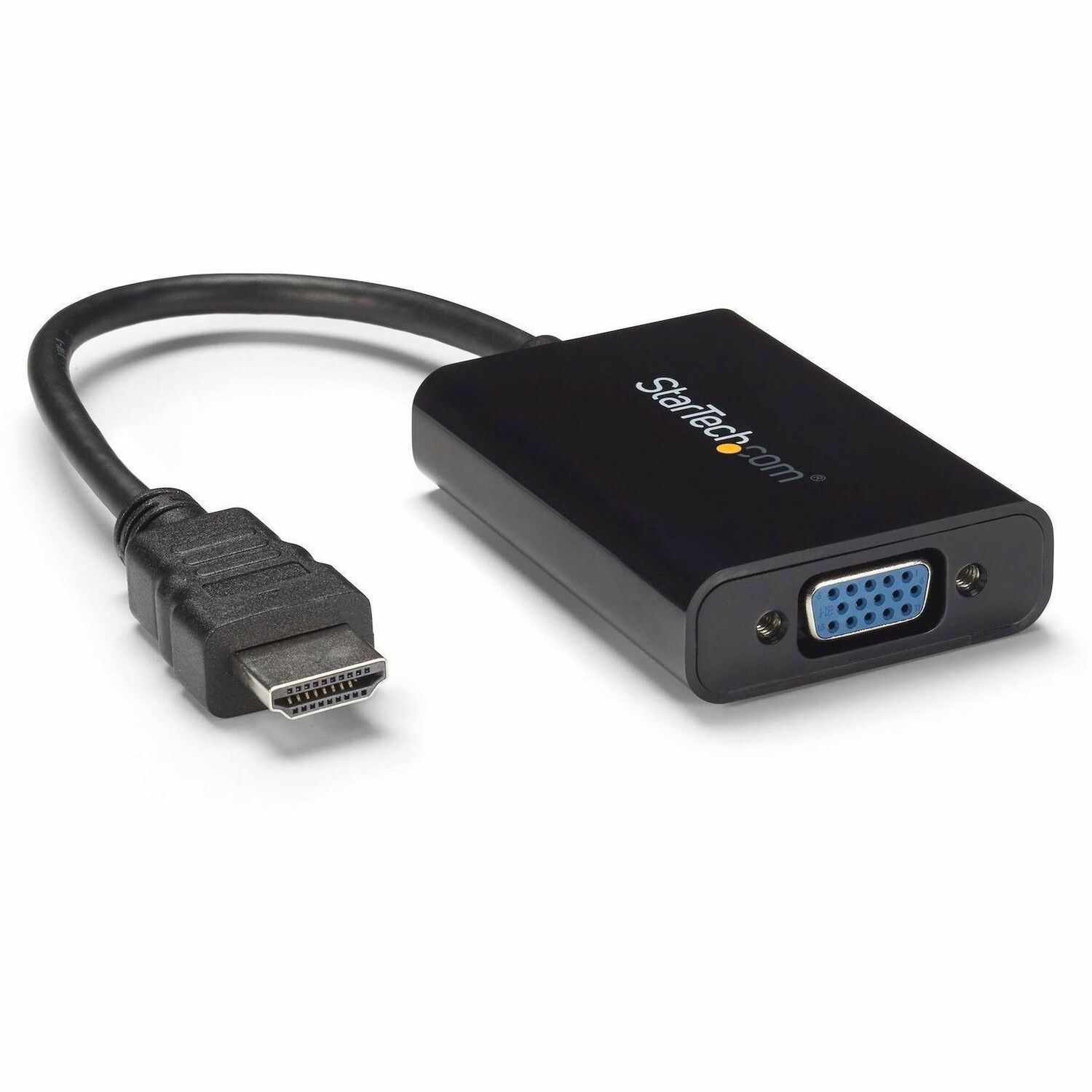StarTech HDMI to VGA Adapter - With Audio - 1080p - 1920 x 1080 - Black - HDMI Converter - VGA to HDMI Monitor Adapter
