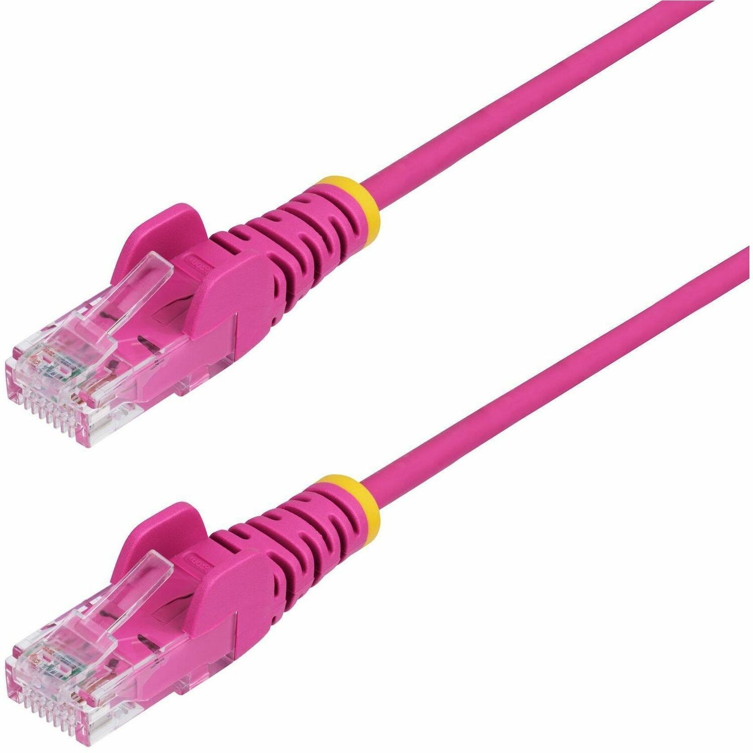 StarTech 9in Pink Slim CAT6 Ethernet Cable, Slim Snagless RJ45, UTP, LSZH, 28AWG Bare Copper, Slim Network Patch Cord