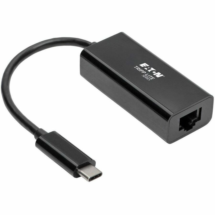 Tripp Lite by Eaton USB C to Gigabit Ethernet Adapter USB Type C to Gbe 10/100/1000 Thunderbolt 3 Compatible Black