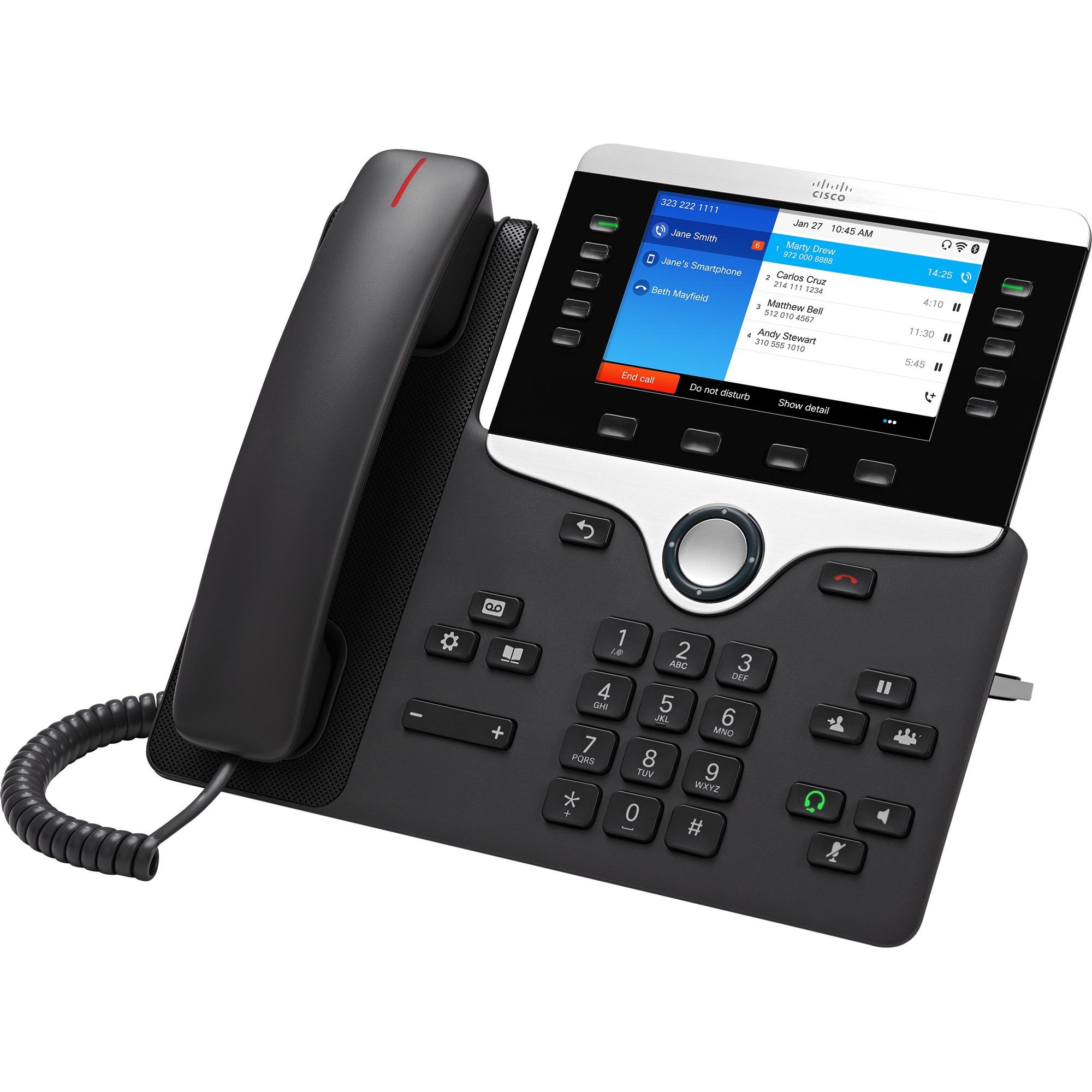 Cisco 8861 IP Phone - Corded - Corded - Wall Mountable, Desktop