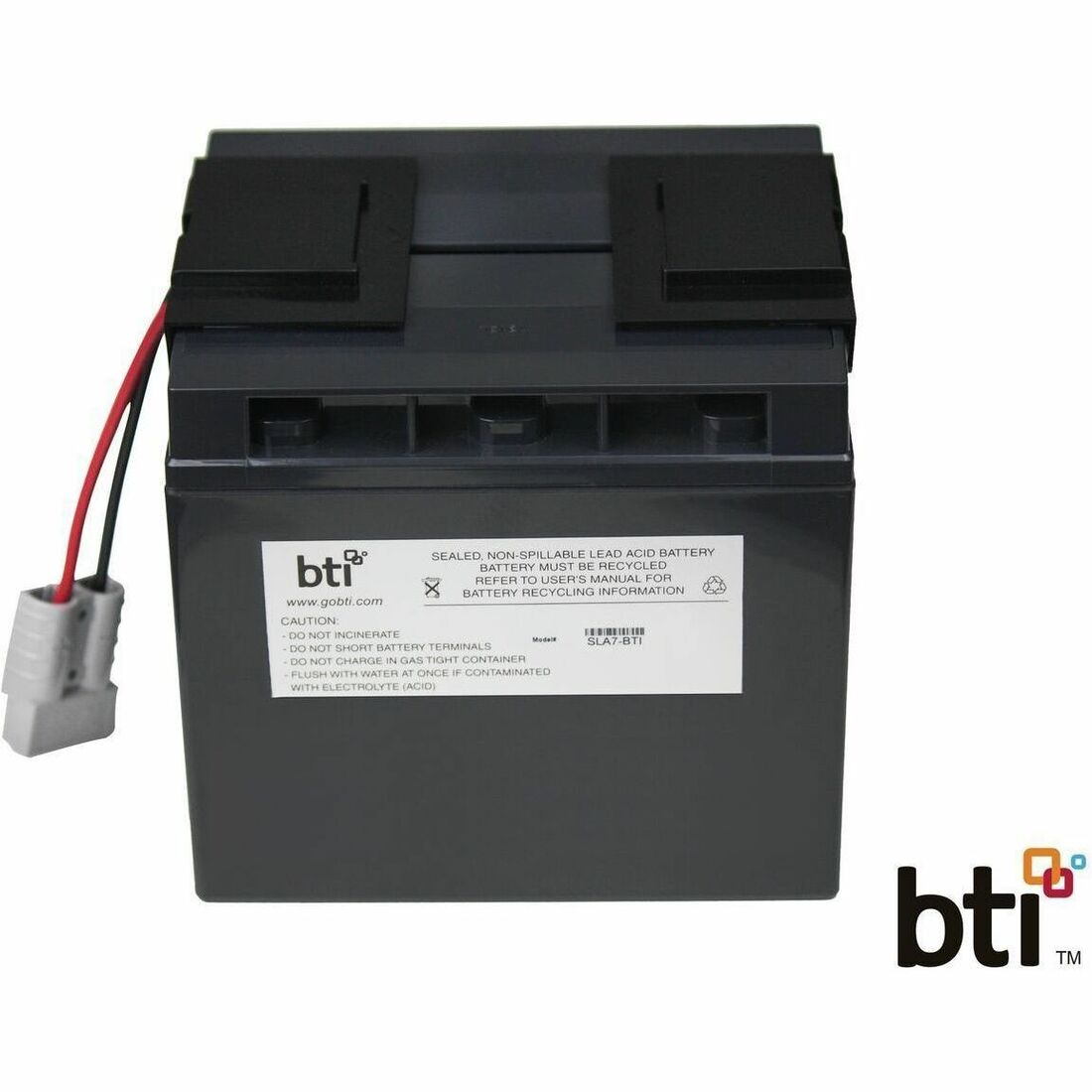 BTI RBC7-SLA7-BTI SEALED LEAD ACID BATTERY FOR APC - 2yr Warranty - BP1400, BP1400I, BP1400X116, CURK7X, DLA1500, SMT1500, SMT1500C, SMT1500I
