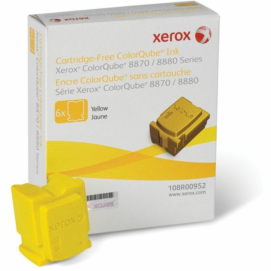 Xerox Genuine ColorQube™ 8870/8880 Yellow Solid Ink (17300 Pages) - 108R00952
