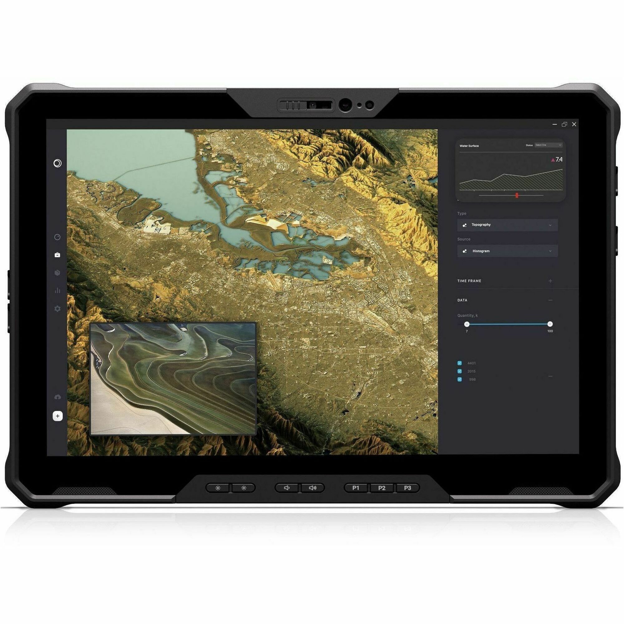 Dell Latitude 7230 Rugged Tablet - 12" Full HD - vPro Technology - 16 GB - 256 GB SSD - Windows 10 Pro - Black