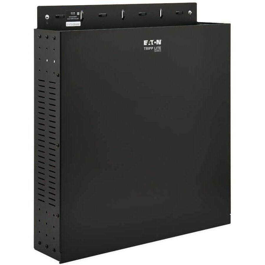 Tripp Lite by Eaton SmartRack 2U Low-Profile Vertical-Mount Vented Wall-Mount Mini Rack Enclosure, Black