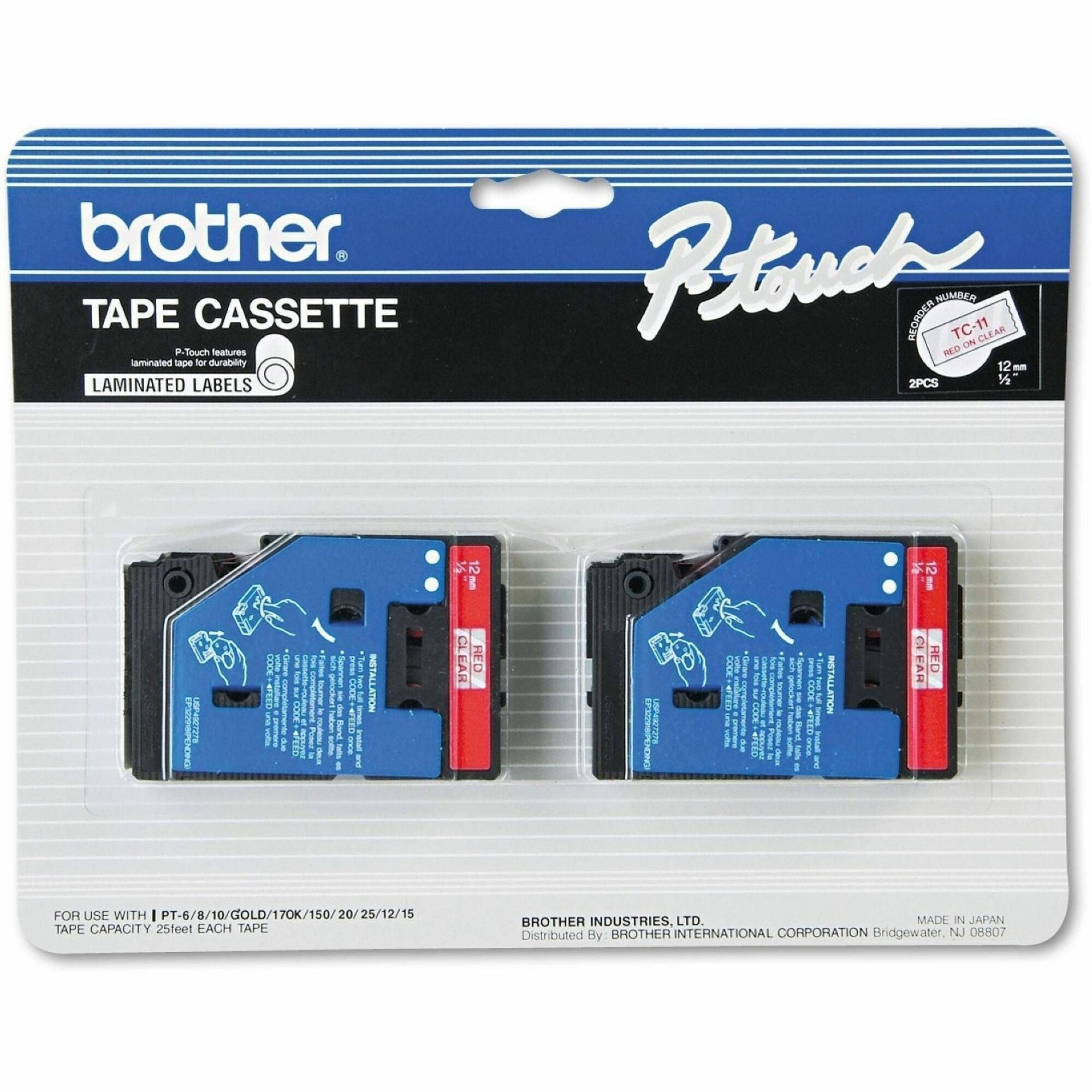 Brother TC Laminated Tape Cartridges