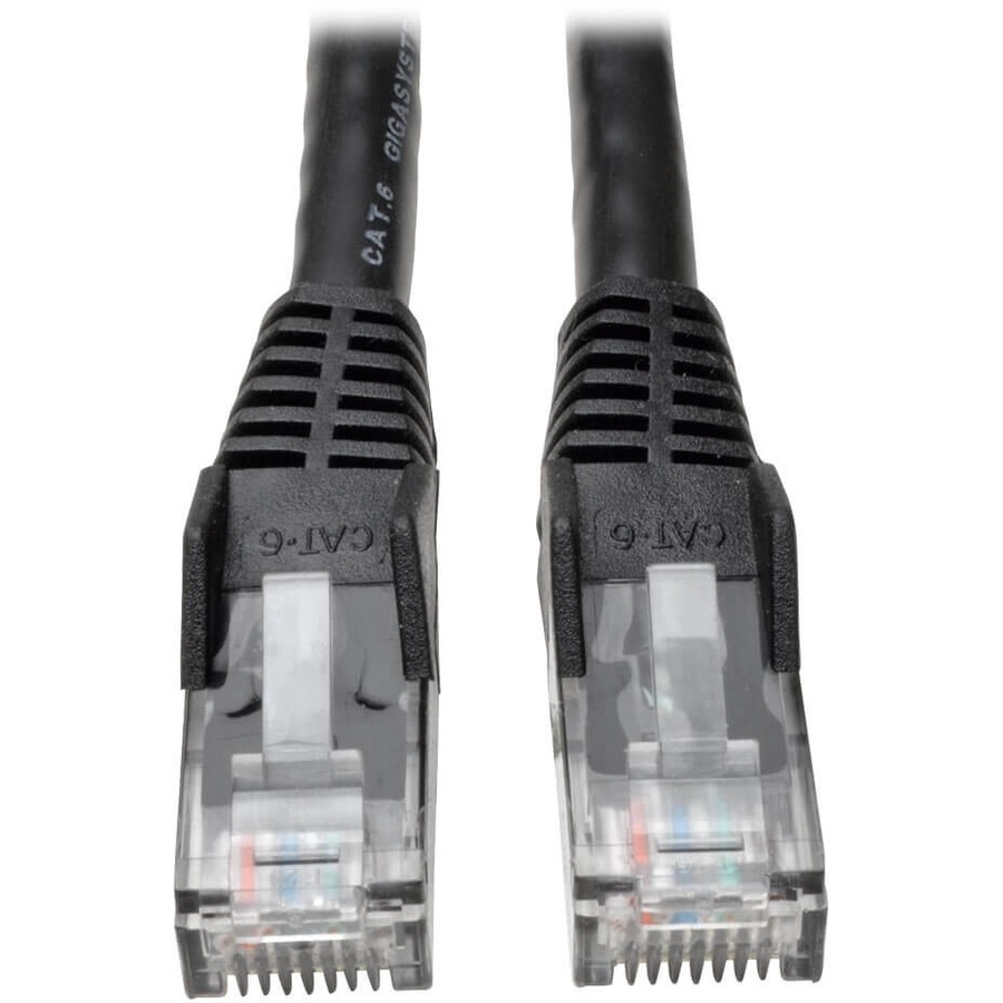 Tripp Lite by Eaton Cat6 Gigabit Snagless Molded (UTP) Ethernet Cable (RJ45 M/M) PoE Black 14 ft. (4.27 m)