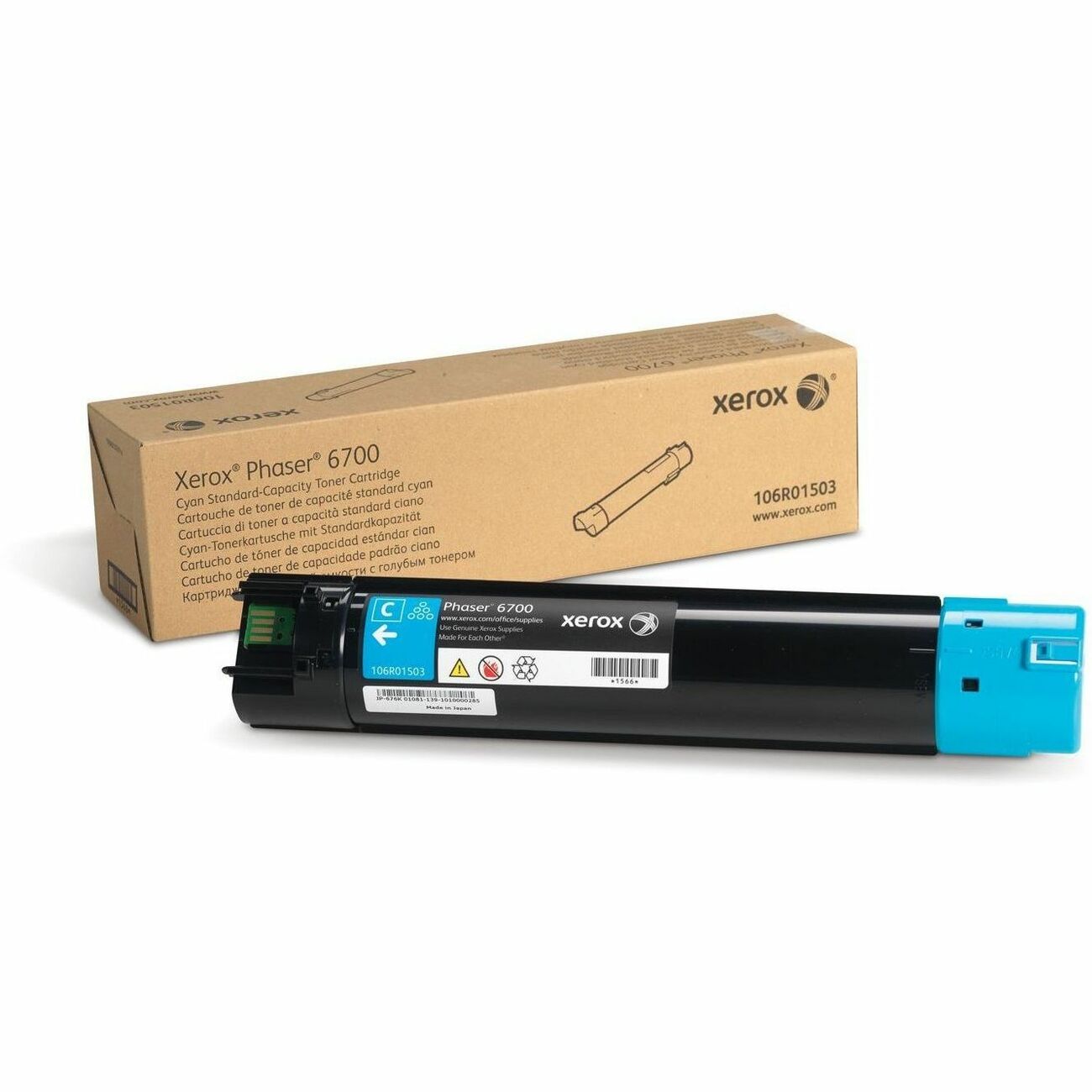 Xerox Genuine Phaser™ 6700 Cyan Standard capacity Toner Cartridge (5000 Pages) - 106R01503