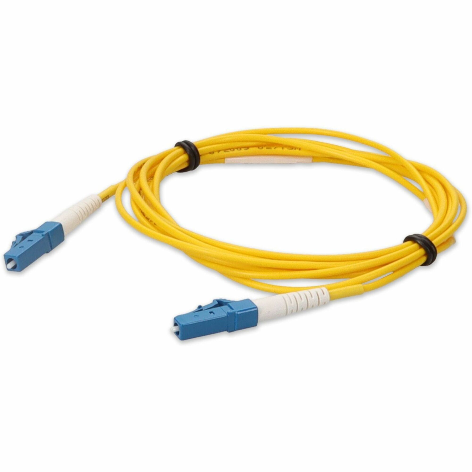 AddOn 3m LC to LC Yellow OS2 Simplex Microboot, Snagless OFNR (Riser-Rated) SMF Fiber Patch Cable
