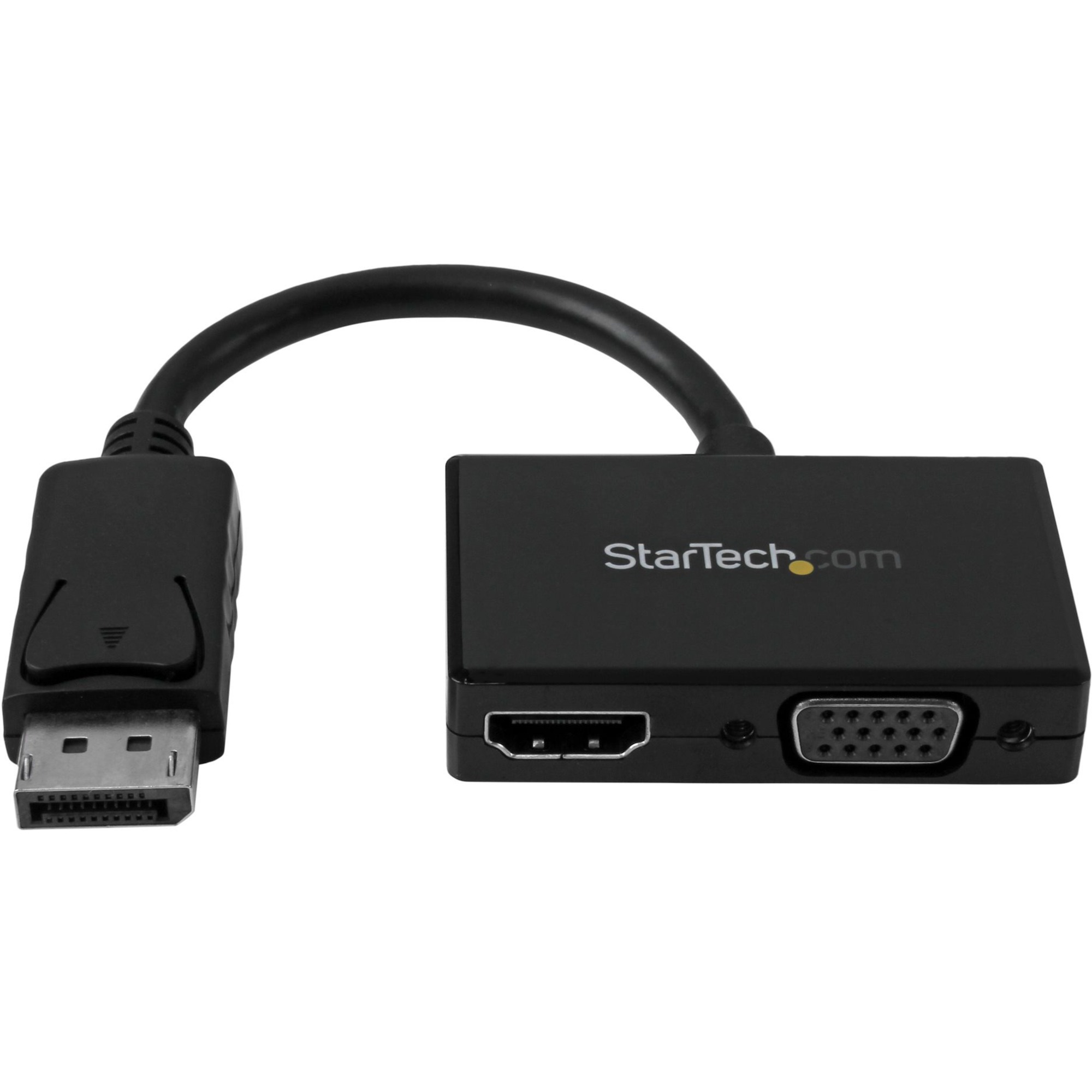 StarTech Travel A/V Adapter: 2-in-1 DisplayPort to HDMI or VGA