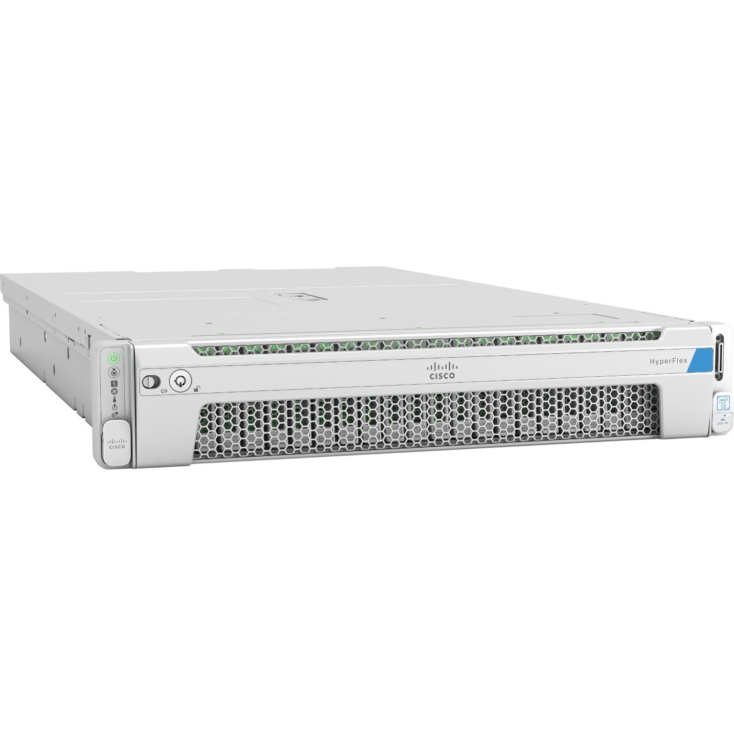 Cisco HyperFlex HX240c M5 2U Rack Server - 2 Xeon Silver 4214R 2.40 GHz - 384 GB RAM - 48 TB HDD - (6 x 8TB) HDD Configuration - 3.68 TB SSD - (1 x 3.2TB, 2 x 240GB) SSD Configuration - 12Gb/s SAS Controller