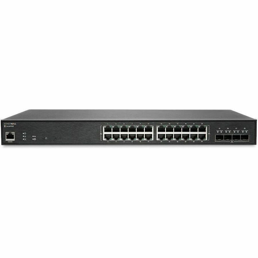 SonicWall SWITCH SWS14-24FPOE WITH WIRELESS NETWORK MANAGEMENT ESSENTIAL AND SUPPORT 1YR