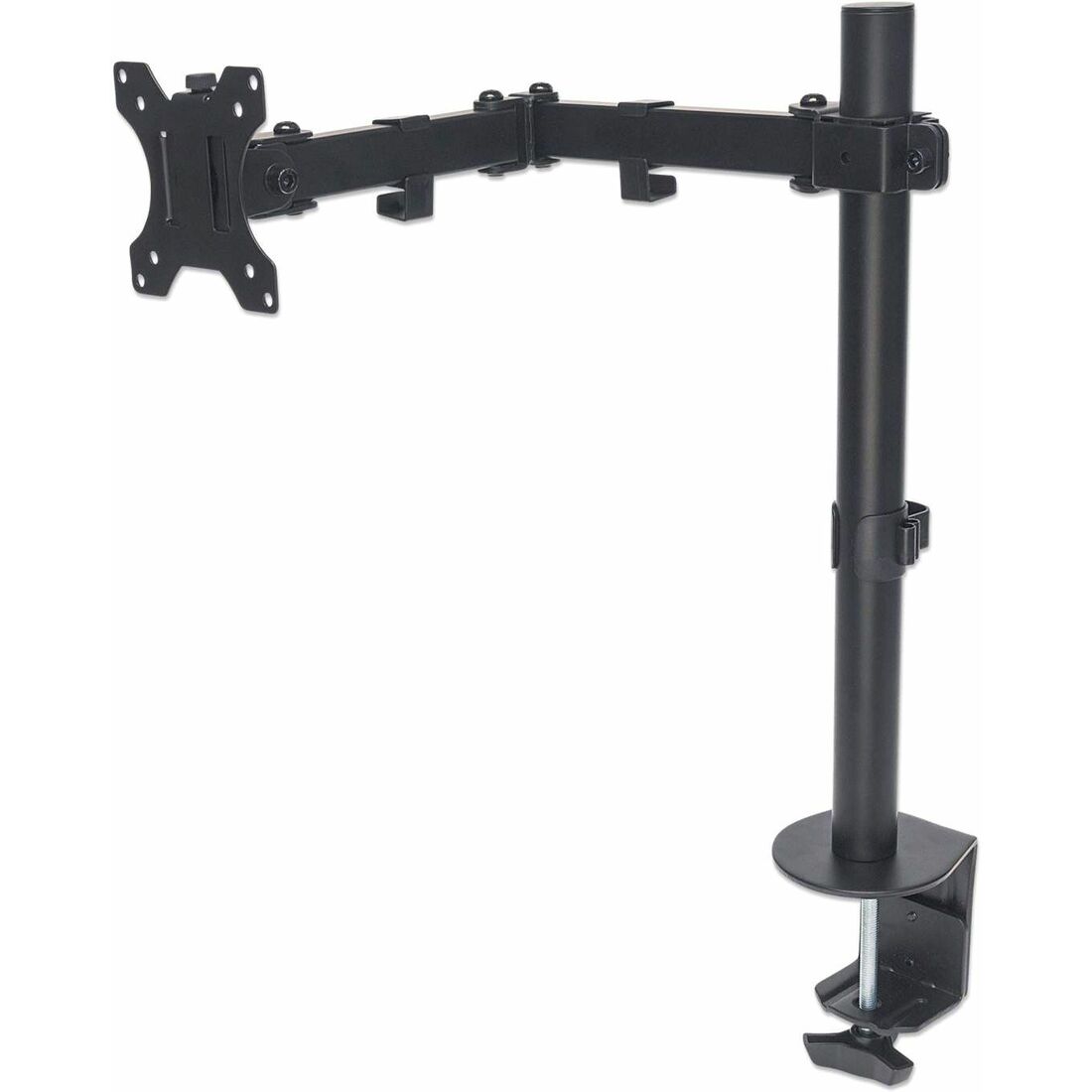 Desk Mount for TV & Monitors (Full Motion), For screens 13" to 27" , Clamp fitting to desk, VESA compatability: 75x75mm and 100x100mm - check the dimensions of the four mounting holes on back of screen to ensure it fits, Max 8kg, Bracket, Lifetime Warranty