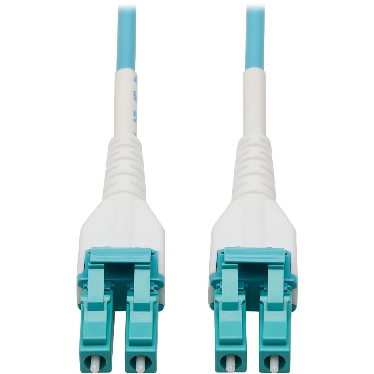 Tripp Lite by Eaton 100G Duplex Multimode 50/125 OM4 Armored Fiber Optic Cable (LC/LC Duplex M/M) LSZH Aqua 100 m (328 ft.)